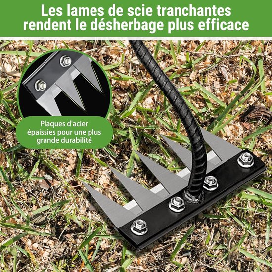 Wiethark 5 tanden - Voor tuin, wieden, harken, zaaien — afbeelding 3