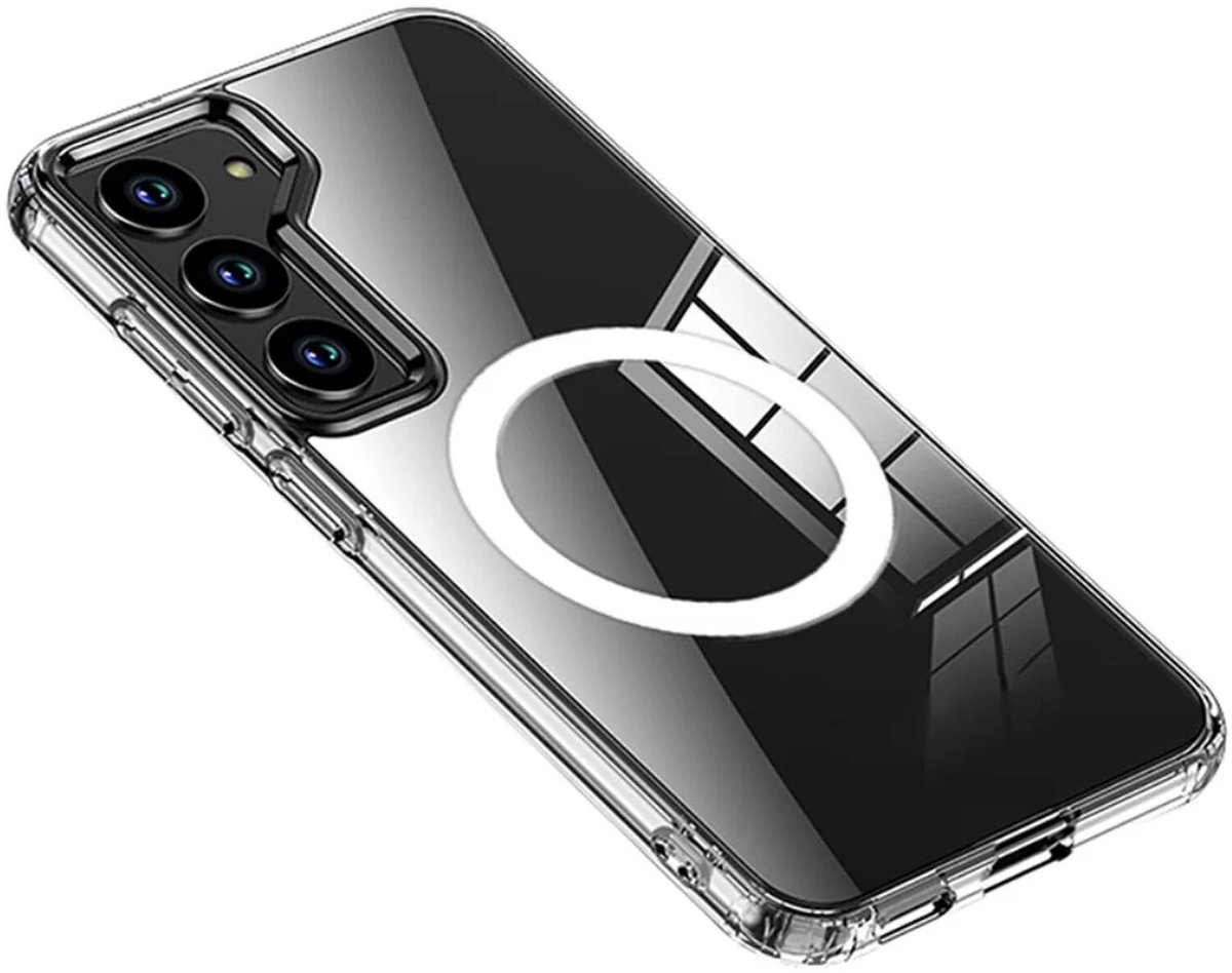 MagSafe Hoesje Schokbestendig TPU Transparant Geschikt voor Samsung Galaxy S24