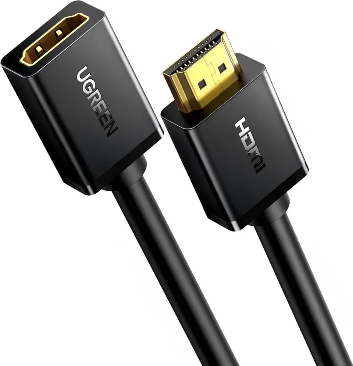 Image of Ugreen - kabel - kabeladapter adapter verlengkabel HDMI - (vrouwelijk) - HDMI - (mannelijk) - 4K - 10,2 - Gbps - 340 - Mhz - audio - ethernet - 0,5 - m - zwart - (HD107 - 10140)