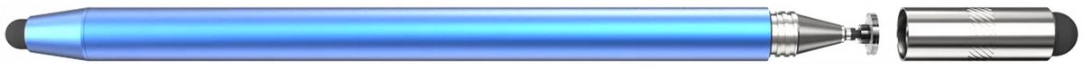 SBG Universele Stylus Pen Geschikt voor Telefoon Tablet en iPad - Twee zachte punten - Eén precisie punt - Blauw