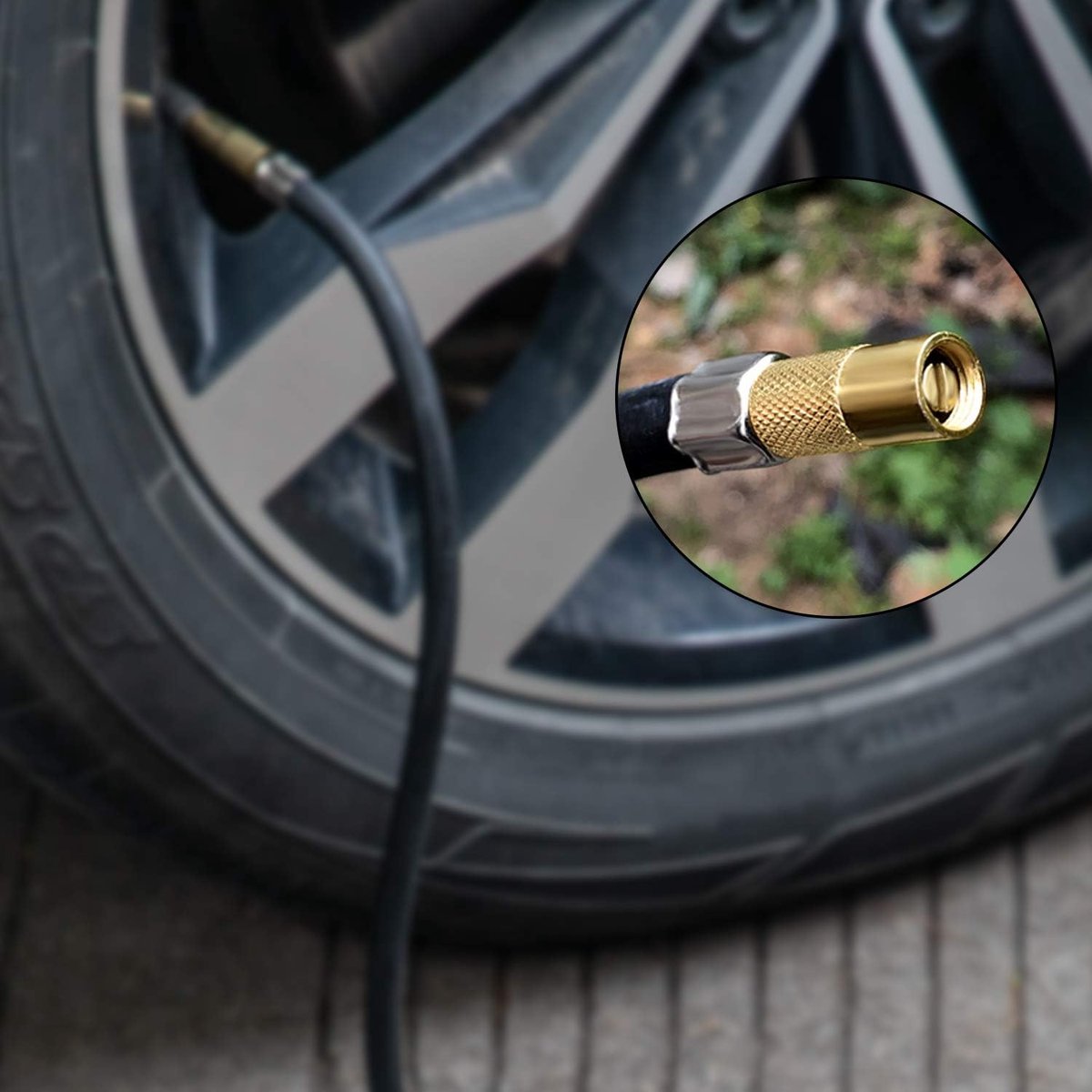 12V Bandenpomp Auto - Draagbare Luchtcompressor thumbnail 3