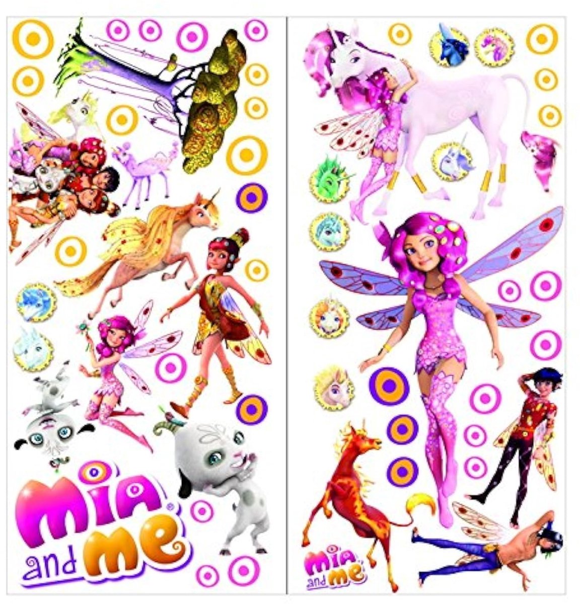 Solidchoice - Mia and Me Wandstickers voor Kinderen 70 cm x 35 cm