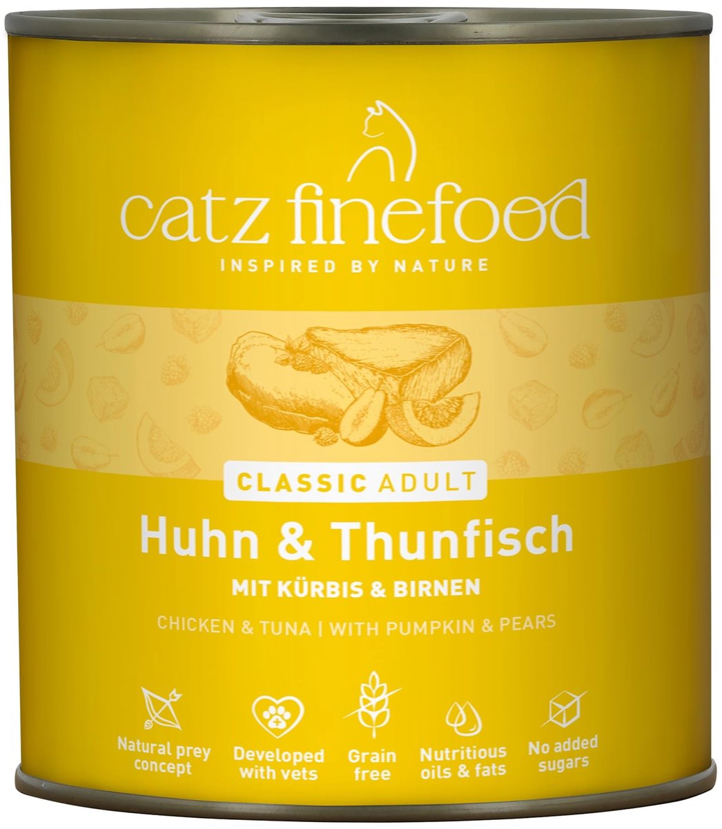 Solidchoice - Natvoer voor Katten met Kip en Tonijn in Blik, 6 x 800 g
