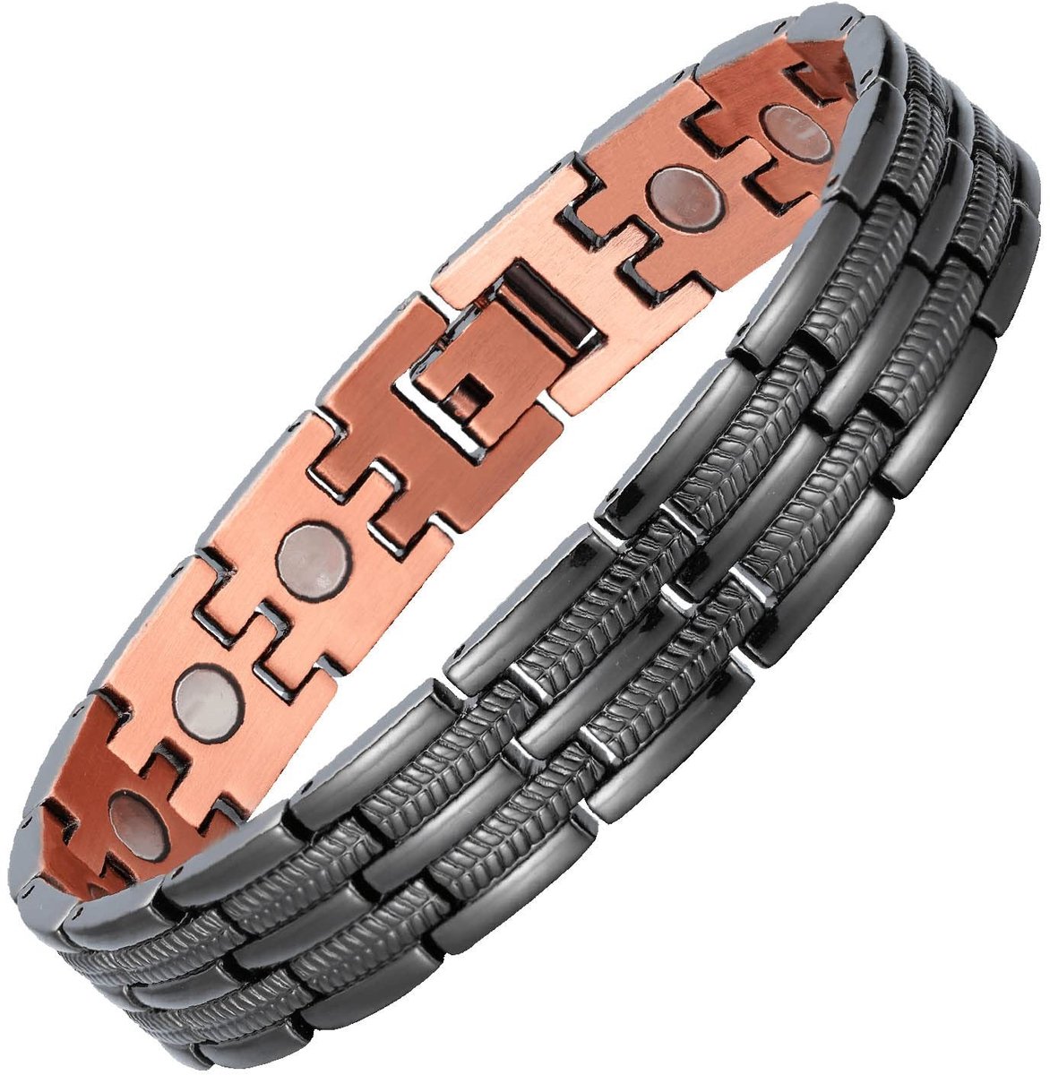 Solidchoice - Koper Magnetische Armband voor Mannen met Neodymium Magneten