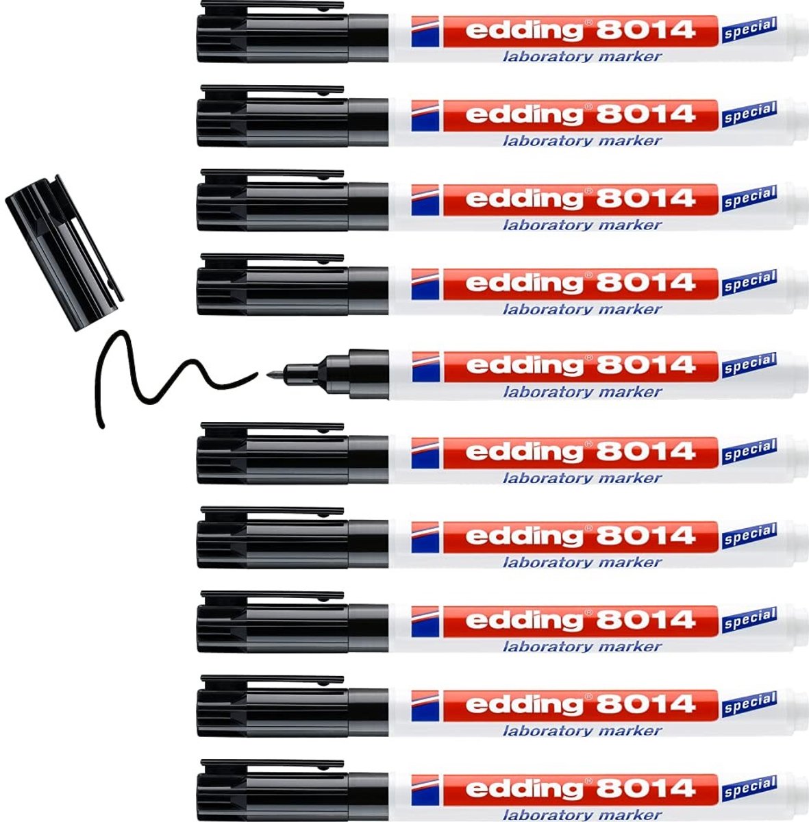 Solidchoice - Laboratorium Marker Set van 10 Zwart