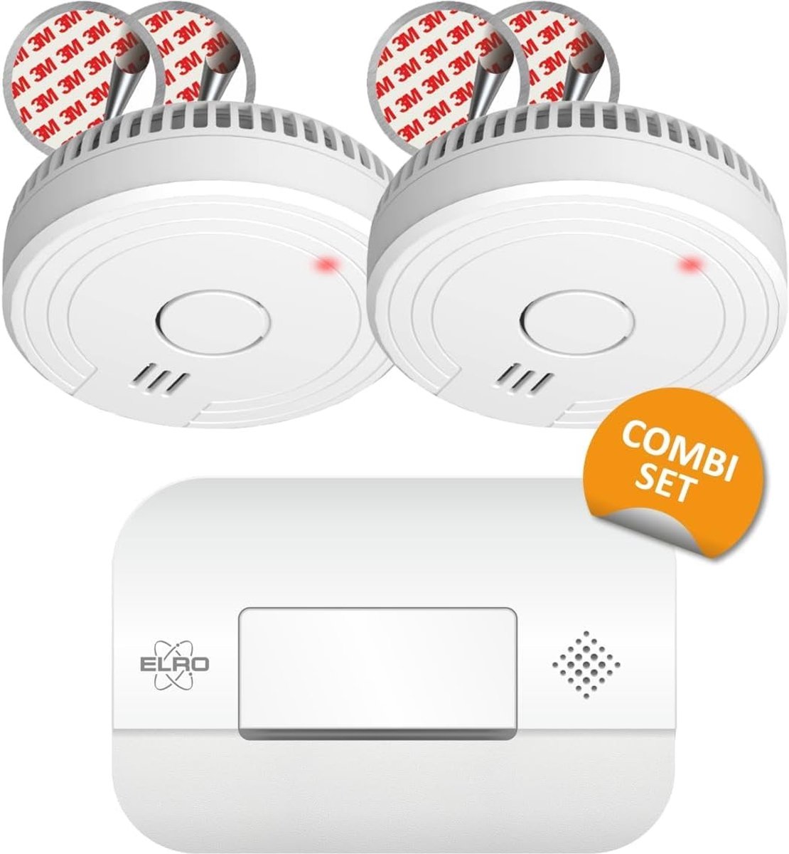 Solidchoice - Rookmelders met Magnetische Montage en Koolmonoxidemelder