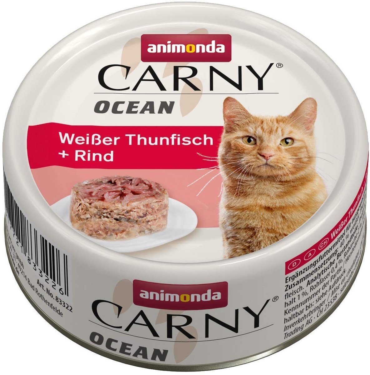 Solidchoice - Natvoeding voor Katten met Tonijn en Rundvlees, 12 x 80 g