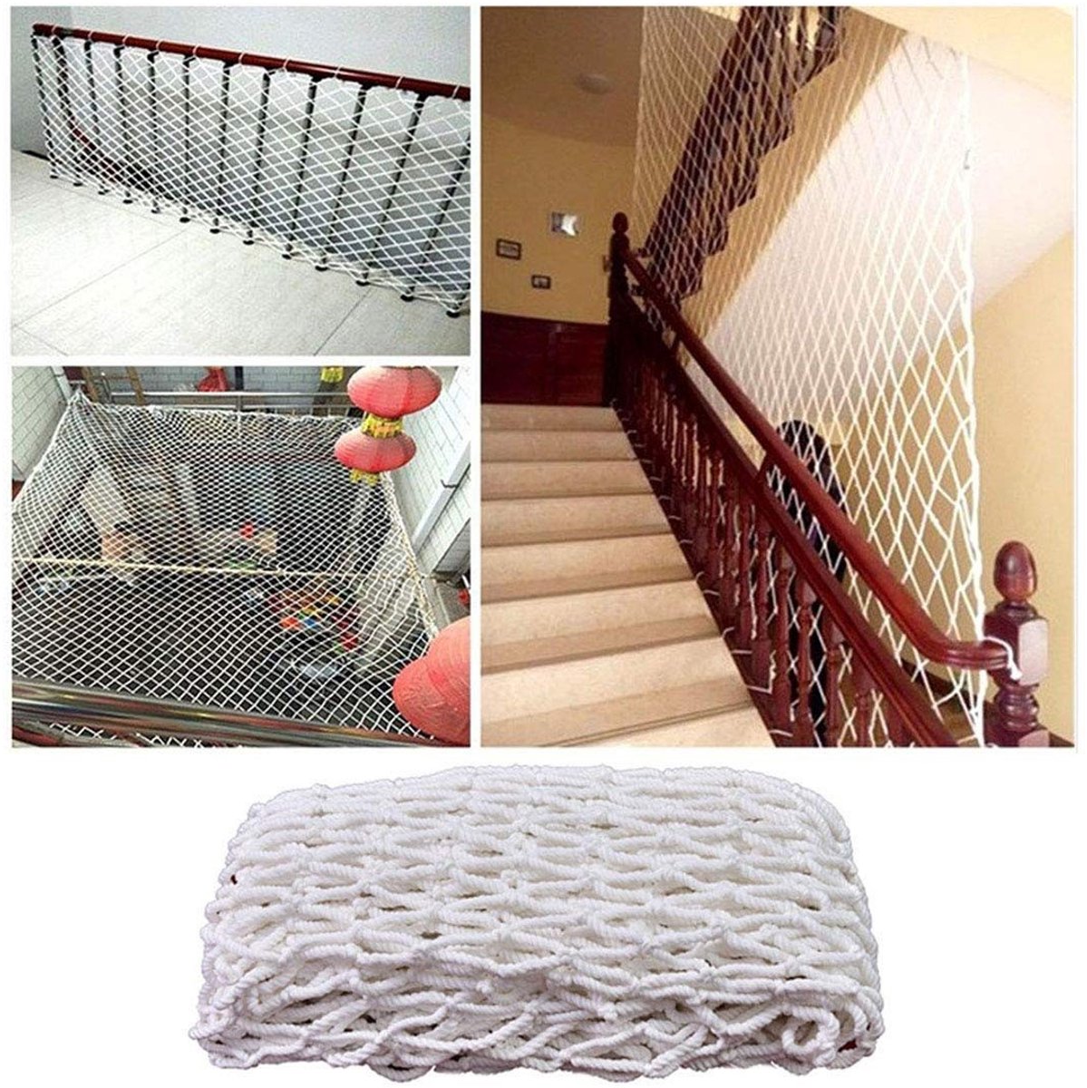 Solidchoice - Dierenveiligheidsnet 5x5m voor Balkon en Trap
