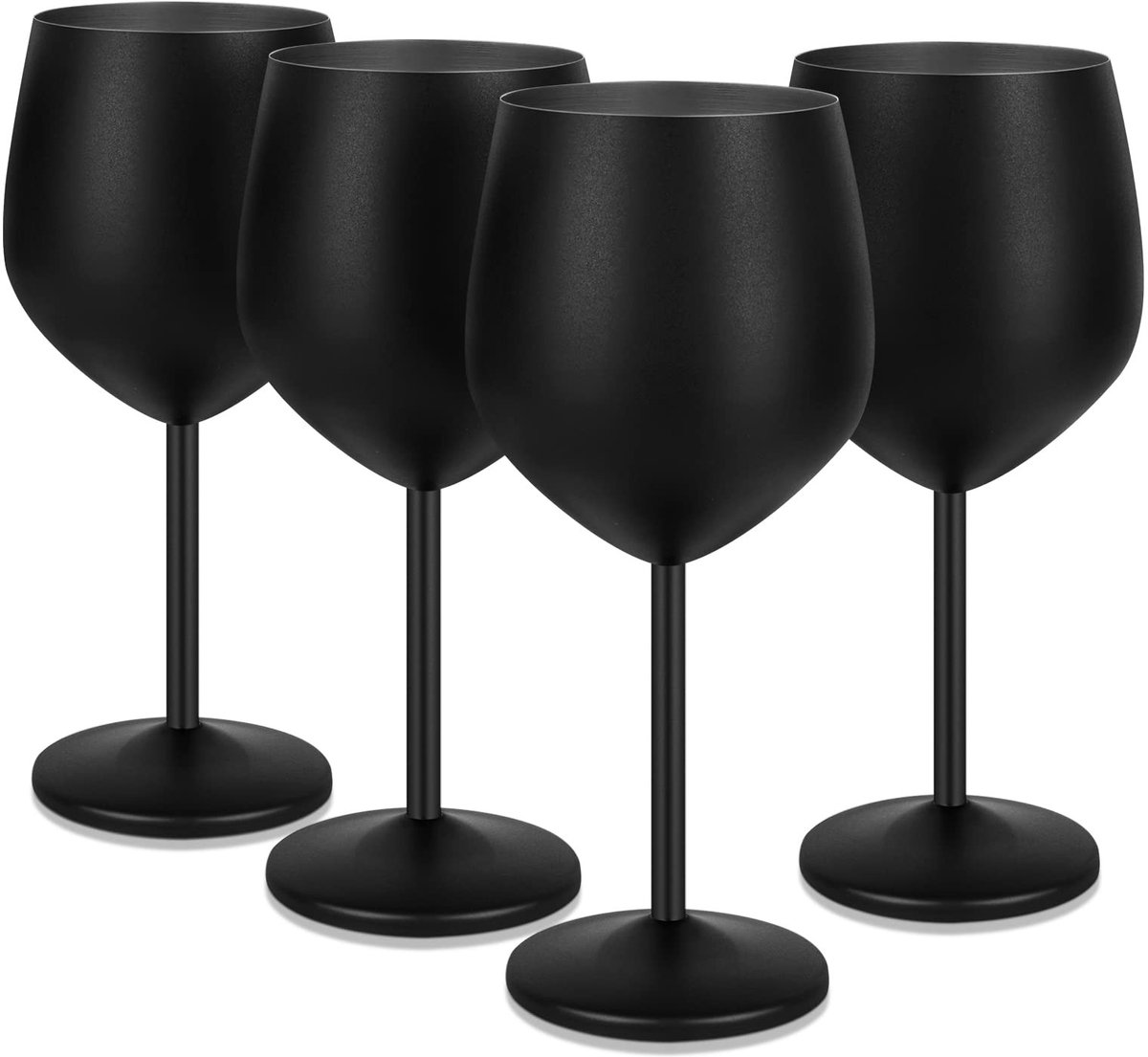 Solidchoice - Elegante RVS Wijnfluit Glazen Set van 4