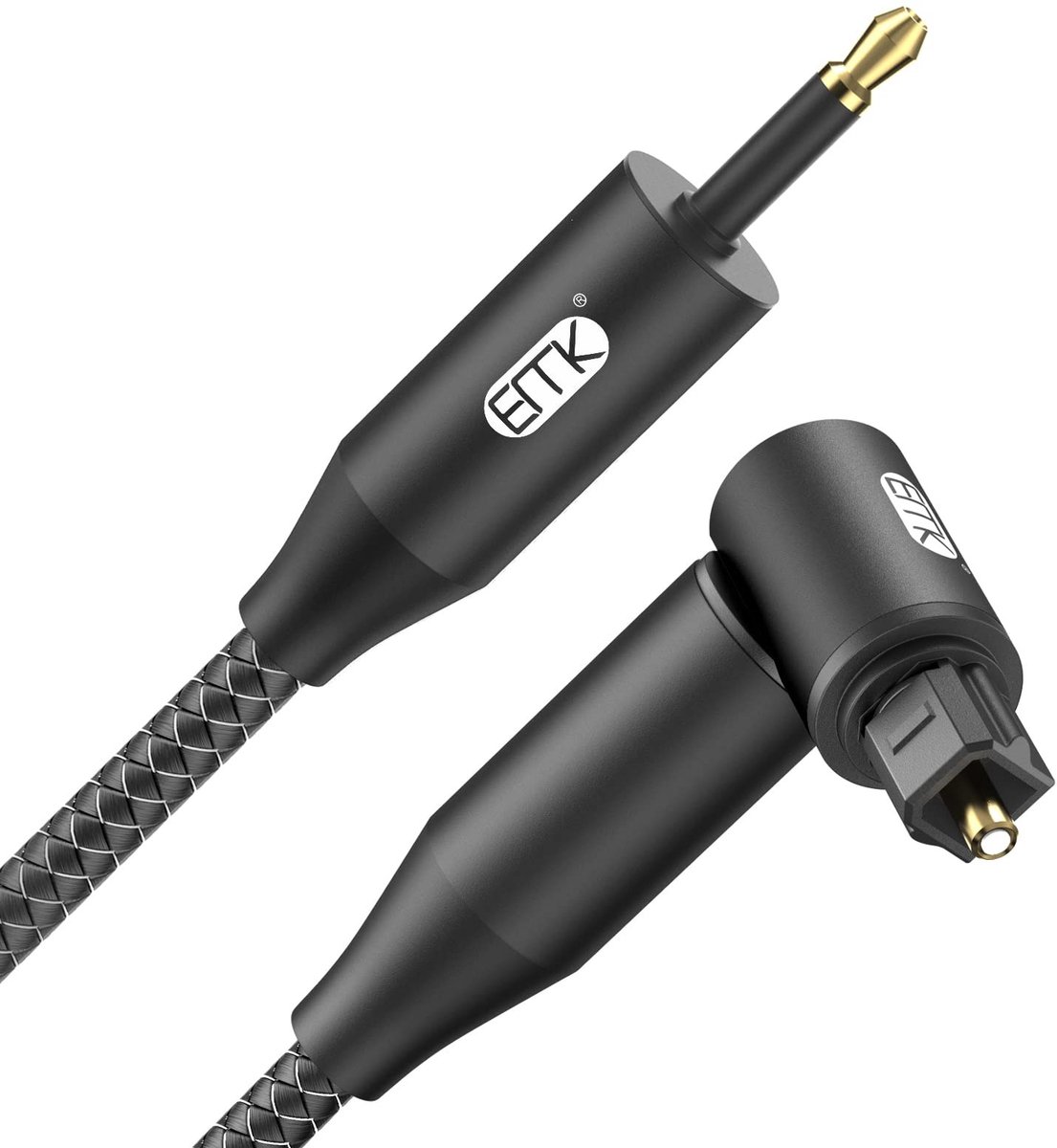 Solidchoice - Toslink Optische Audio Kabel 2m 90 Graden