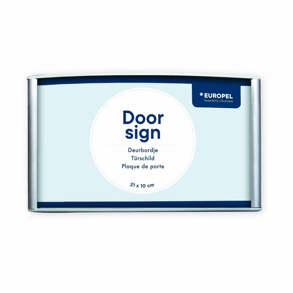 Solidchoice - Deurbord Houder Aluminium 21 x 10 cm met Anti-glare Cover