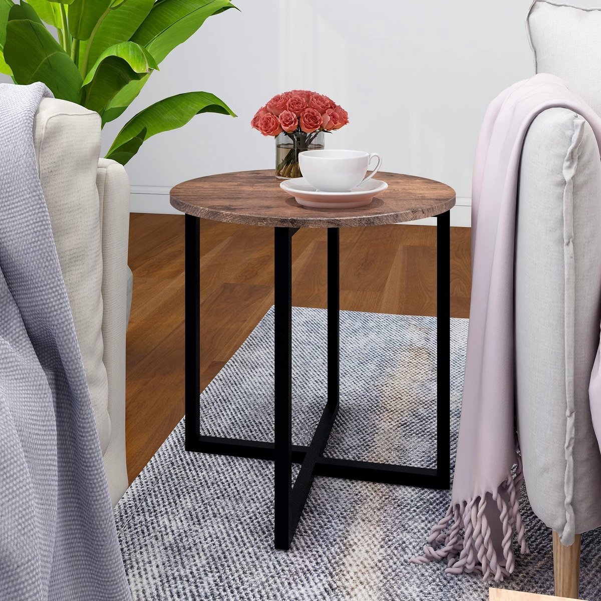 Solidchoice - Moderne Ronde Koffietafel voor Keuken en Kantoor