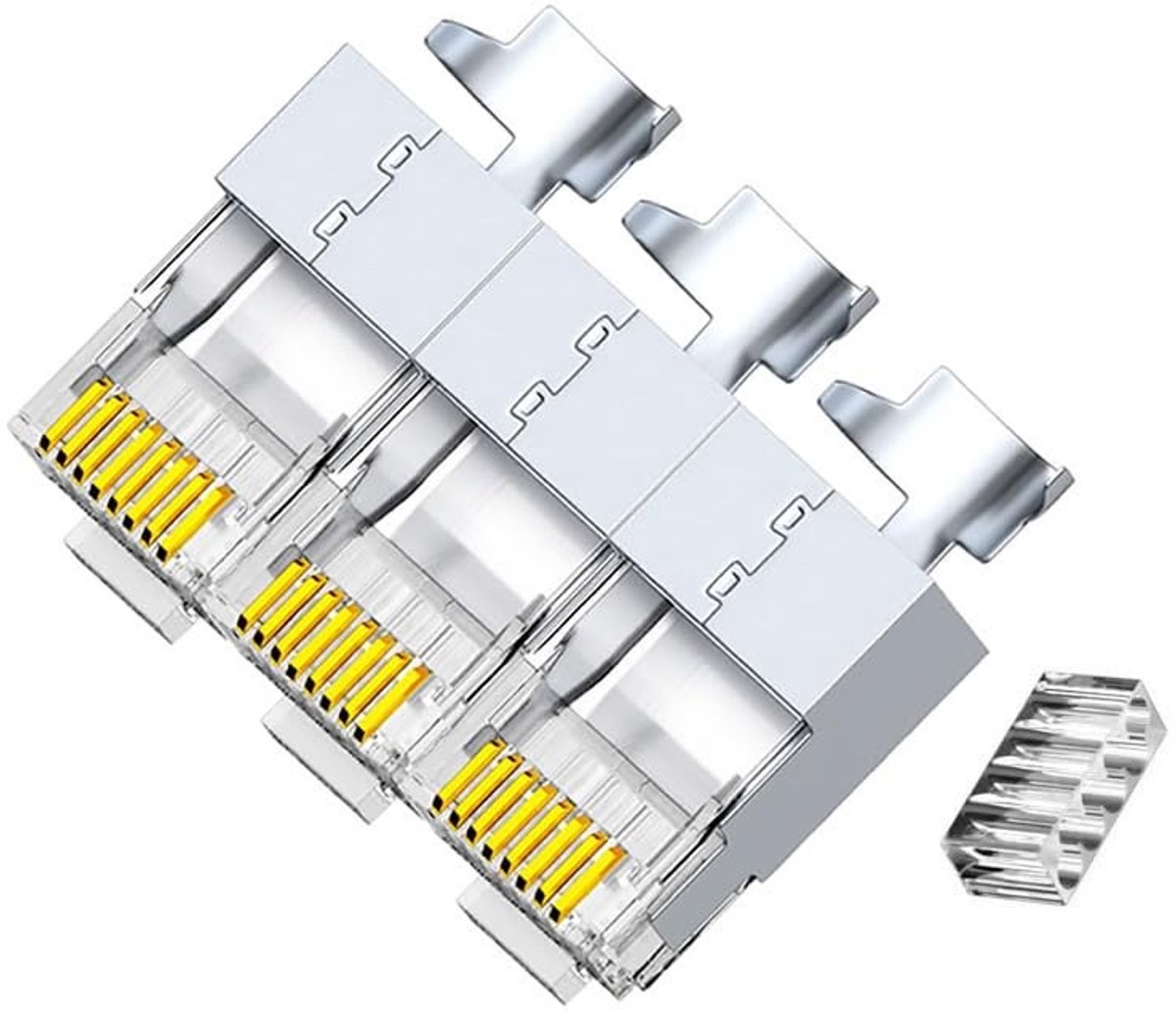 Solidchoice - 50 Stuks Cat7 RJ45 Connector voor Ethernet Kabel