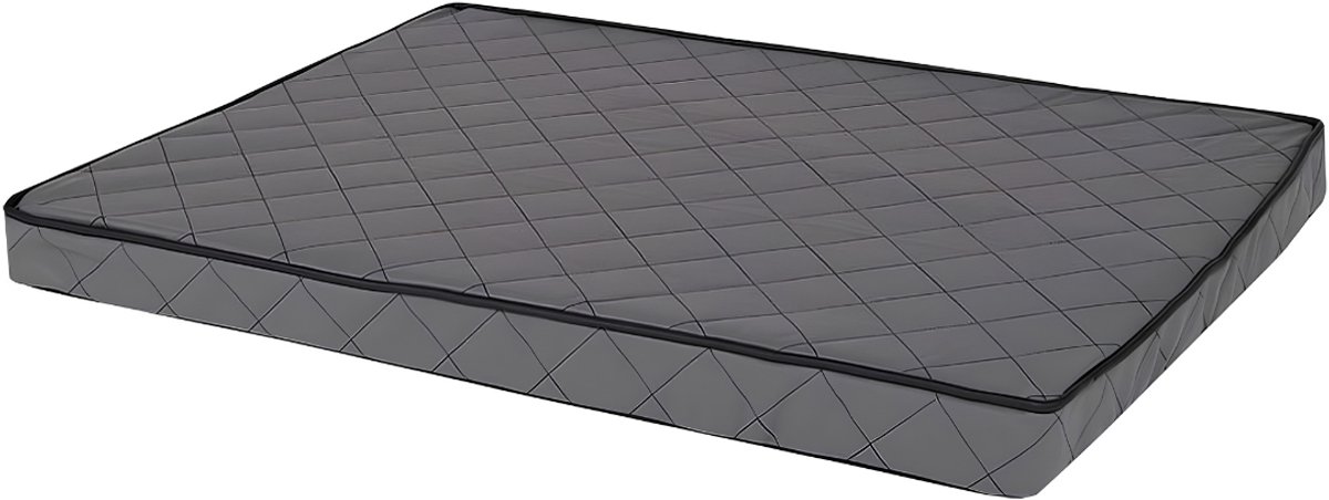KIRA® Hondenkussen - Comfortabel Hondenbed & Hondenkussen - Hondenmand Wasbaar - Grijs - 100cm x 70cm x 6cm