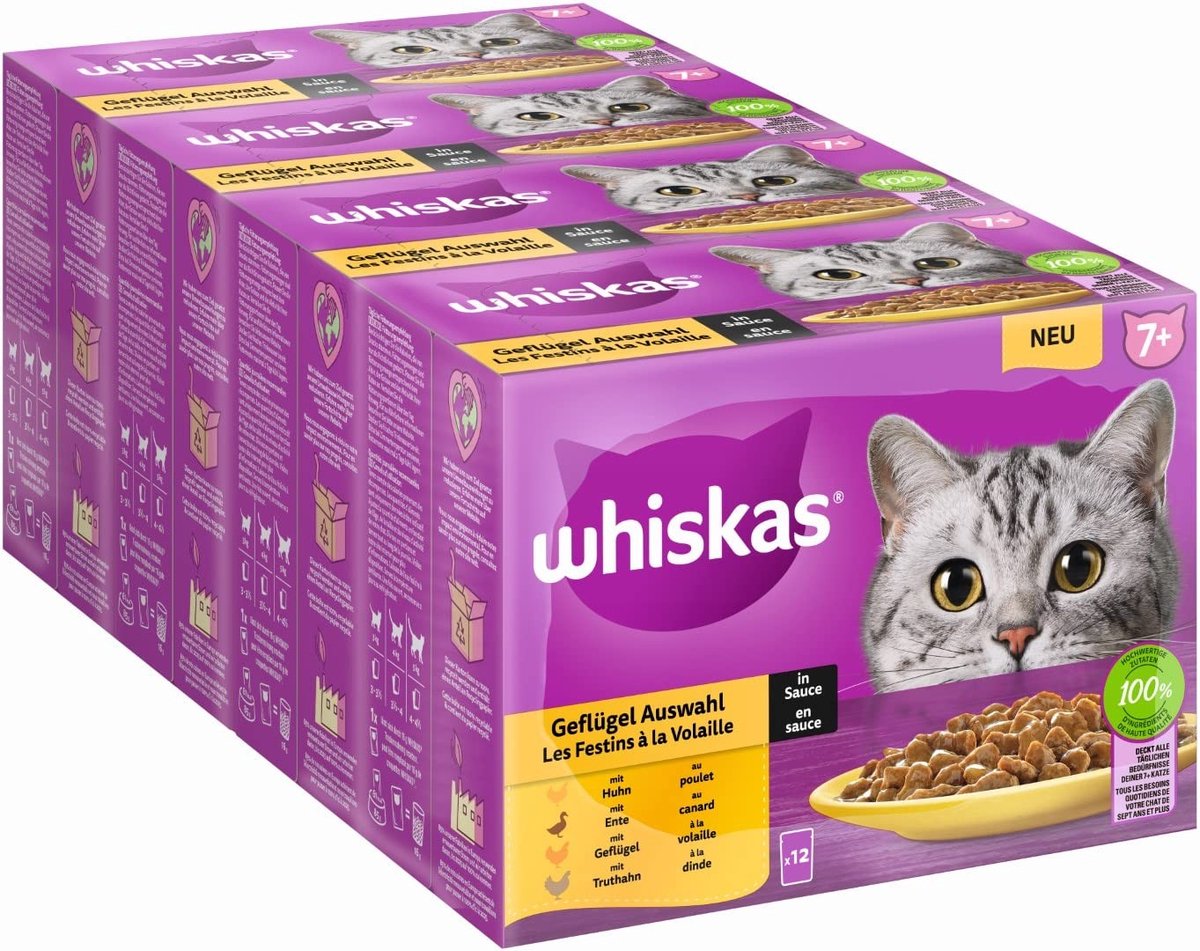 Solidchoice - 7+ Kip en Wild in Saus voor Senior Katten