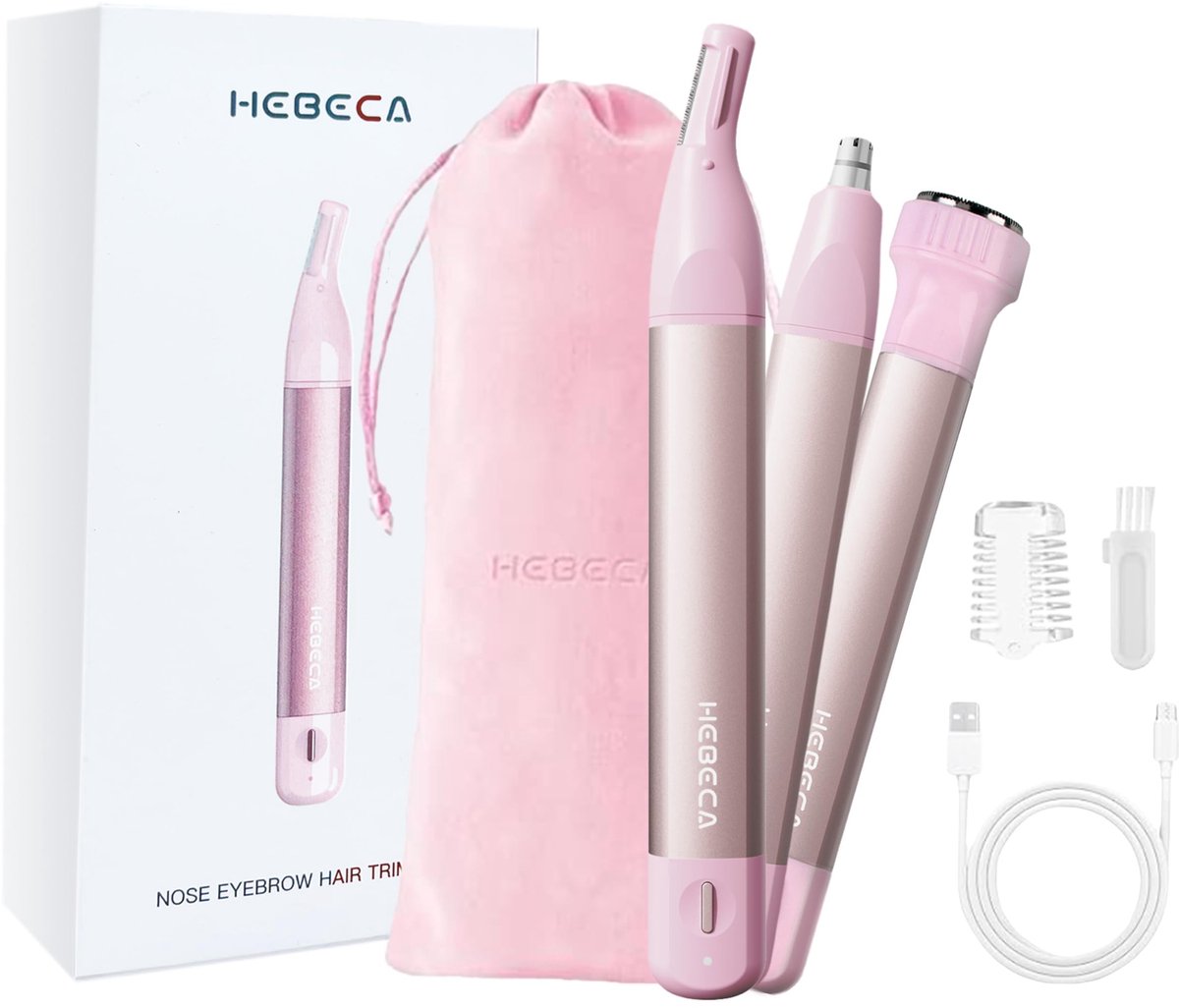 Solidchoice - 3-in-1 Neushaartrimmer voor Vrouwen met Oplaadbare Waterdichte Functie