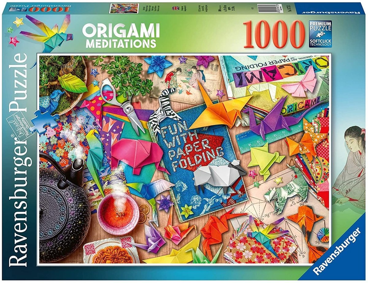 Solidchoice - 1000-delige Puzzel Mindful Origami voor Volwassenen