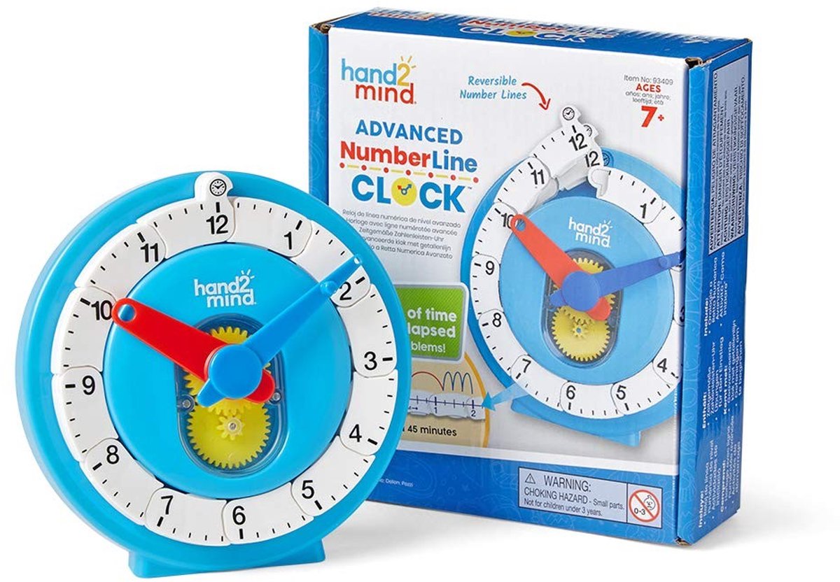 Solidchoice - Leerklok met Nummerlijn voor Kinderen