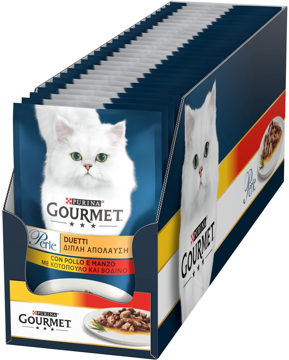 Solidchoice - Wetvoer voor Volwassen Katten met Kip en Rundvlees, 26 Zakjes