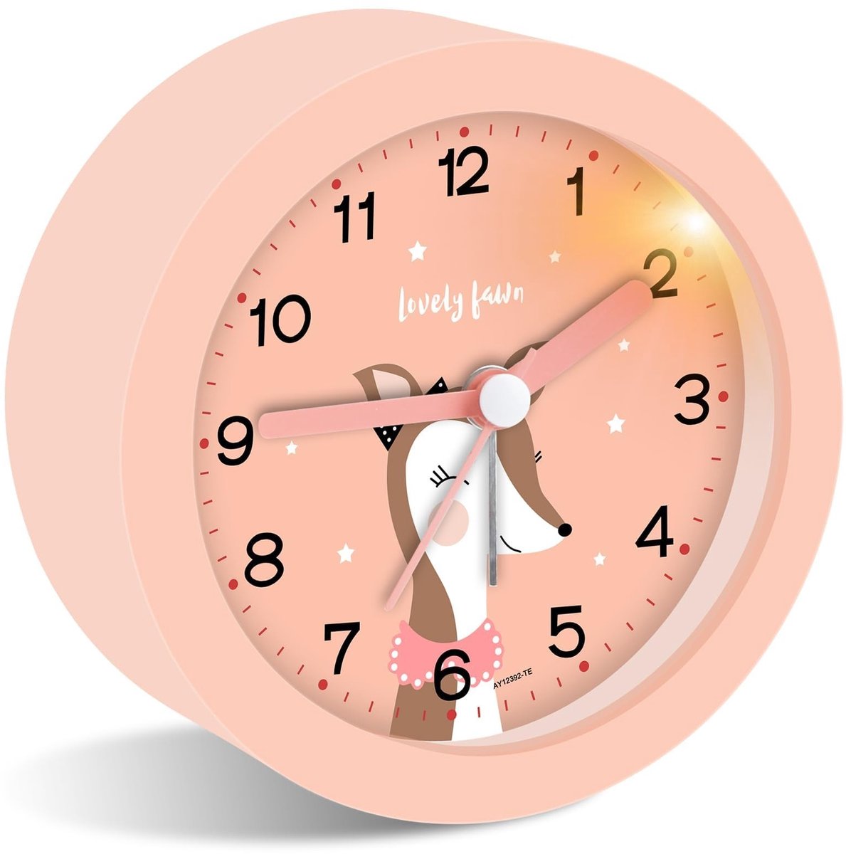 Solidchoice - Analoge Alarmklok zonder Tikkend Geluid met Snooze en Nachtlicht