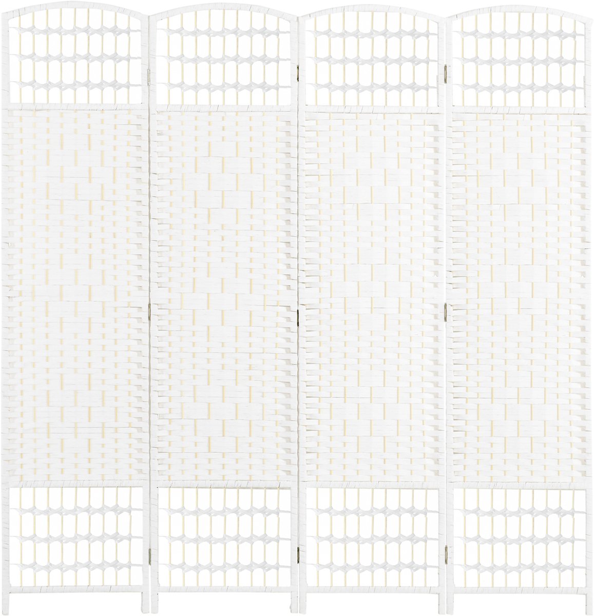 Homcom Kamerverdeler-Grenenhout-160L x 1,5B x 170H cm-Wit