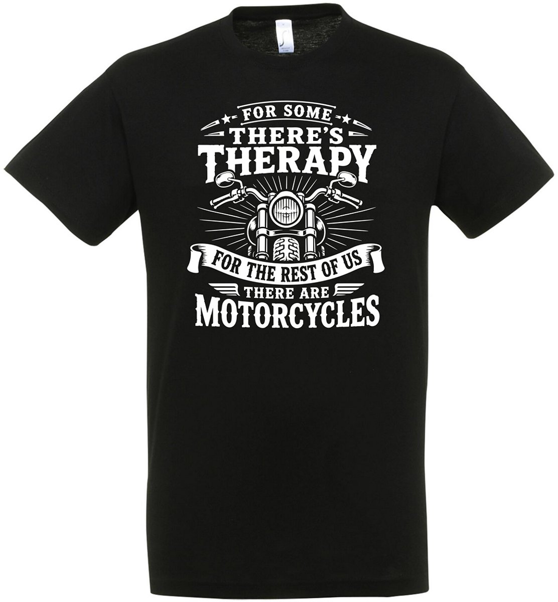 Motor Therapy T-shirt - Heren T-shirt motorrijder - Heren - Dames - Unisex - Motor T-shirt - Cadeau - Motor Cadeau Shirt - Maat M