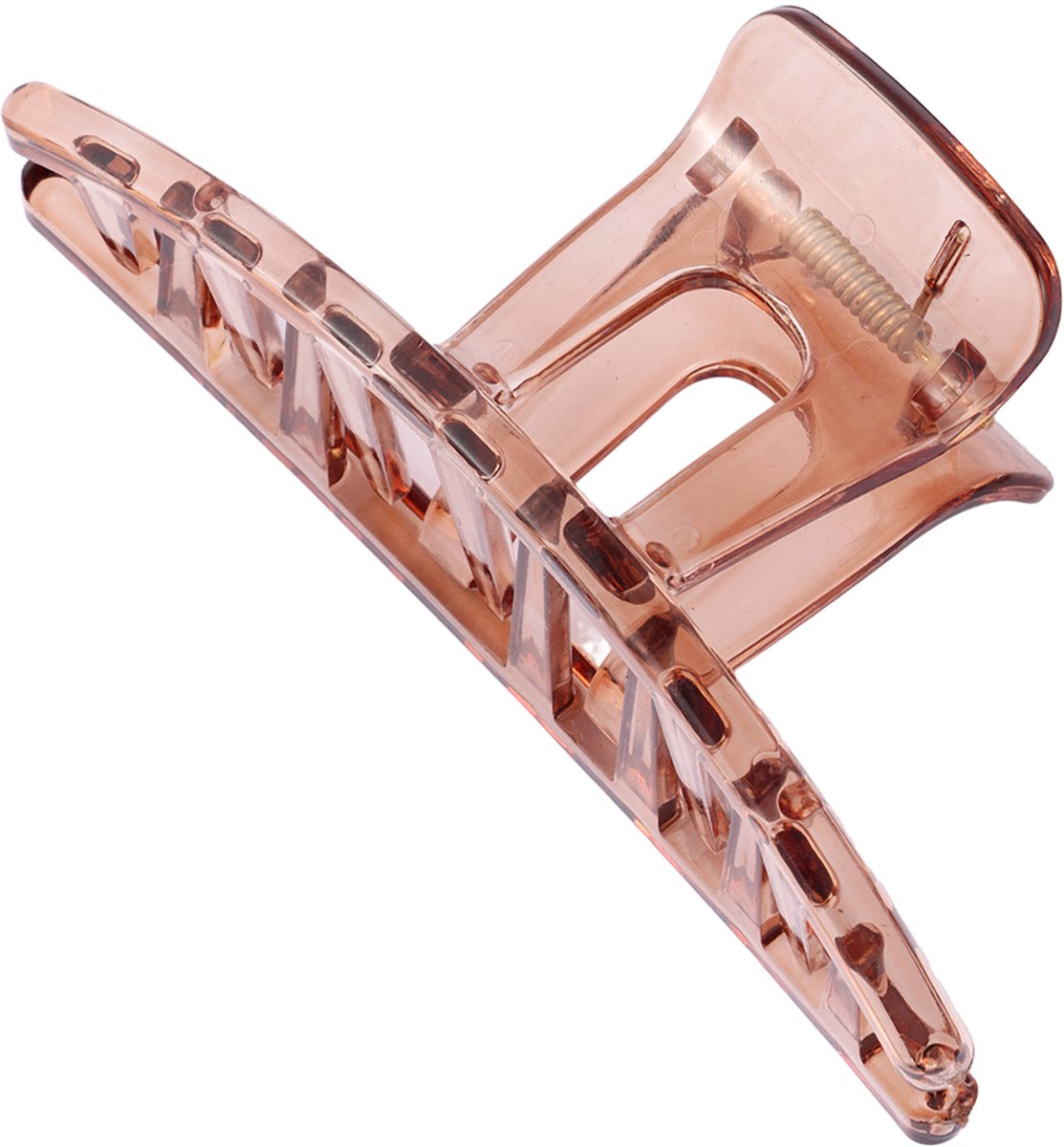 Emilie collection - haarklem - Transparant rosébruin - Extra Grote Haarklem 13 cm – Haarclip Dames – Stevige Haarklem voor Lang & Dik Haar