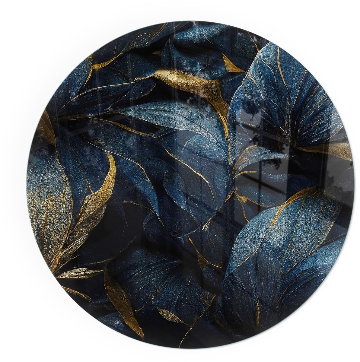 ArtPrintCavePlaat voor onder kachel - 70x70cm - Vloerplaat voor houtkachel - Kachel vloerplaat Donkerblauw - Vloerplaat openhaard