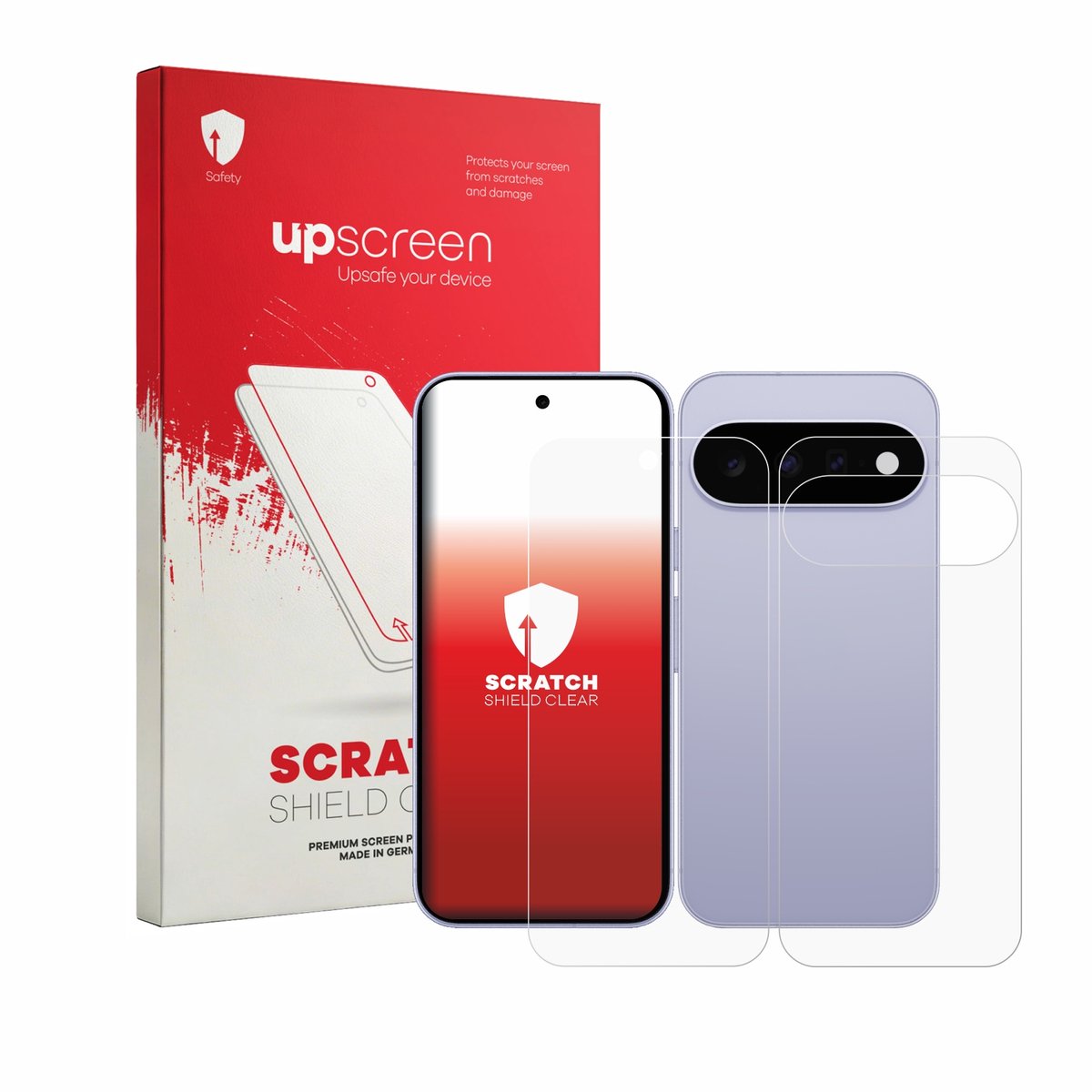 upscreen - Screenprotector voor Google Pixel 11 (Voor+Achter) - Folie Beschermfolie transparant