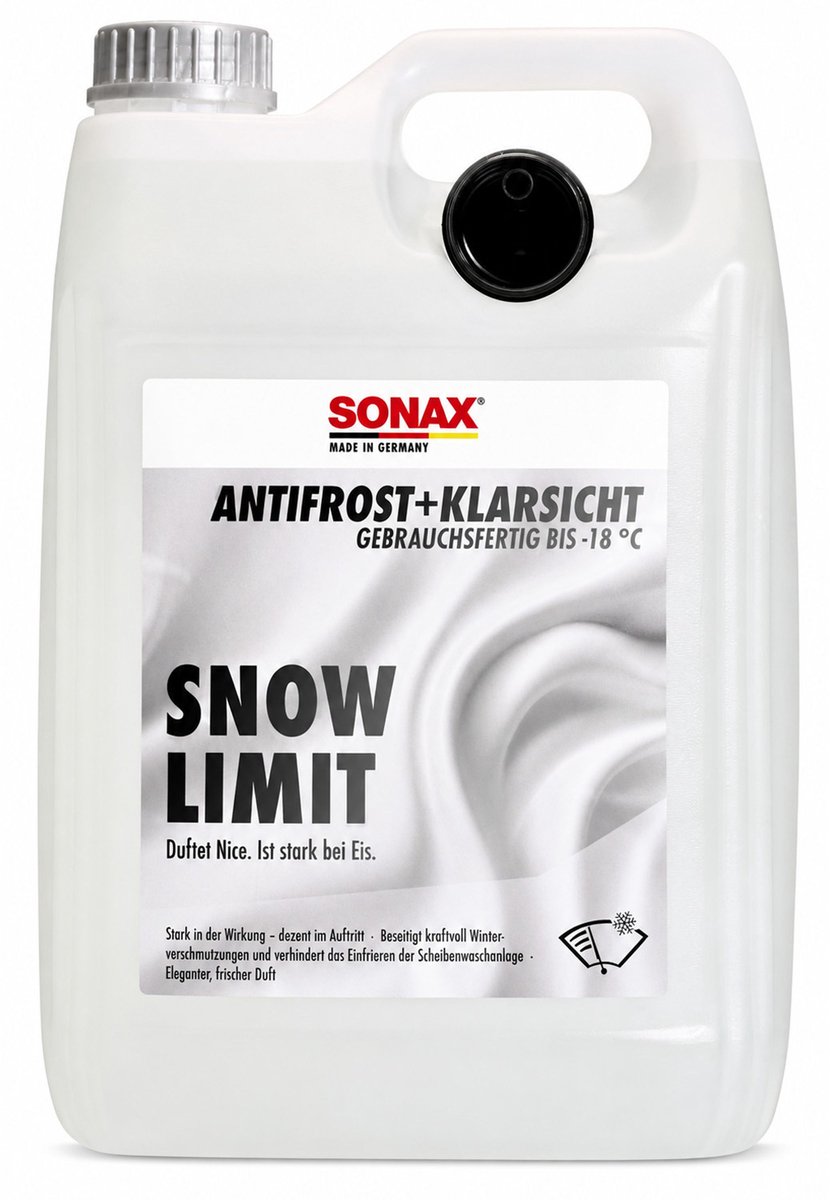 SONAX Snow-Limit Ruitenwisservloeistof Antivries -18 - Jerrycan 5 liter