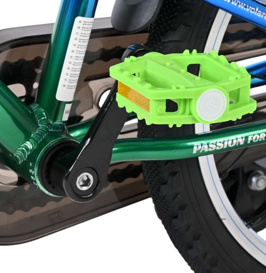 Volare Chrome Kinderfiets - Jongens - 16 inch - Blauw Groen - Twee Handremmen van Volare — afbeelding 5