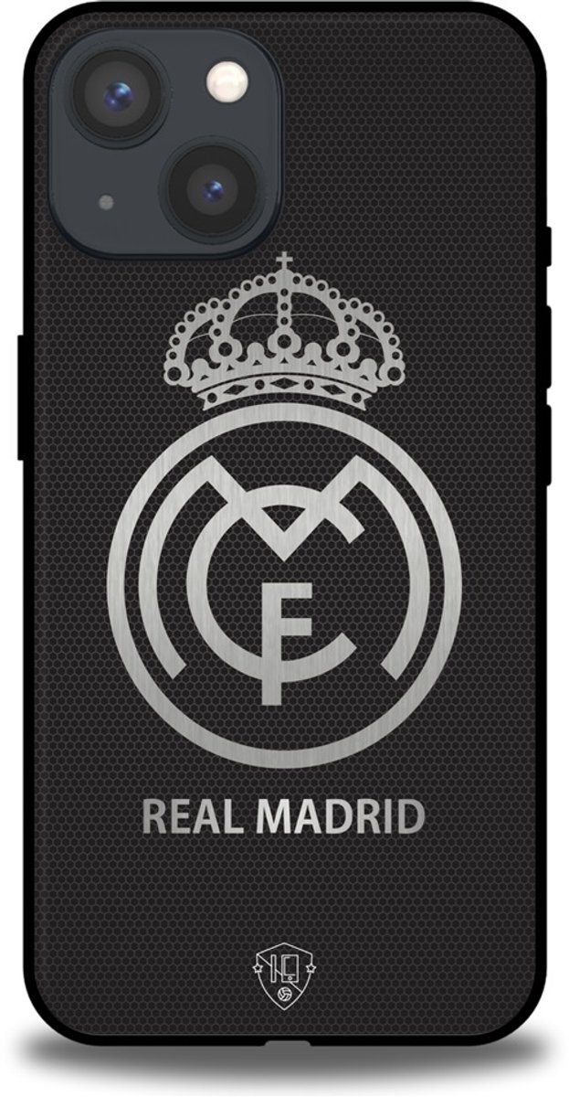 Real Madrid telefoonhoesje Apple iPhone 13 Mini Zwart - Backcover softcase