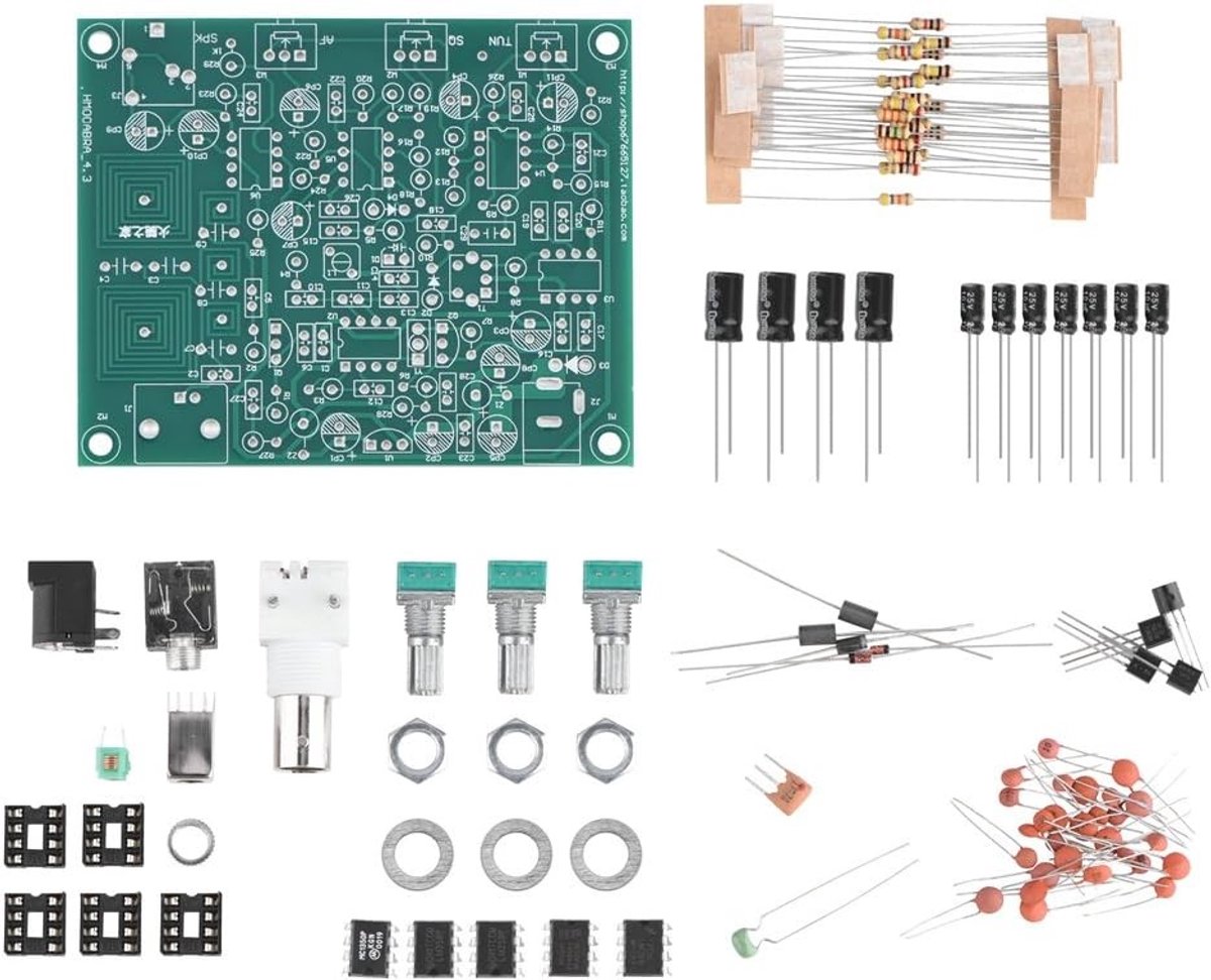 Aviation Radio Ontvanger DIY Set met Hoge Gevoeligheid Banddoorlaatfilter 118-136 MHz AM en VHF Antenne voor Duidelijke Communicatie
