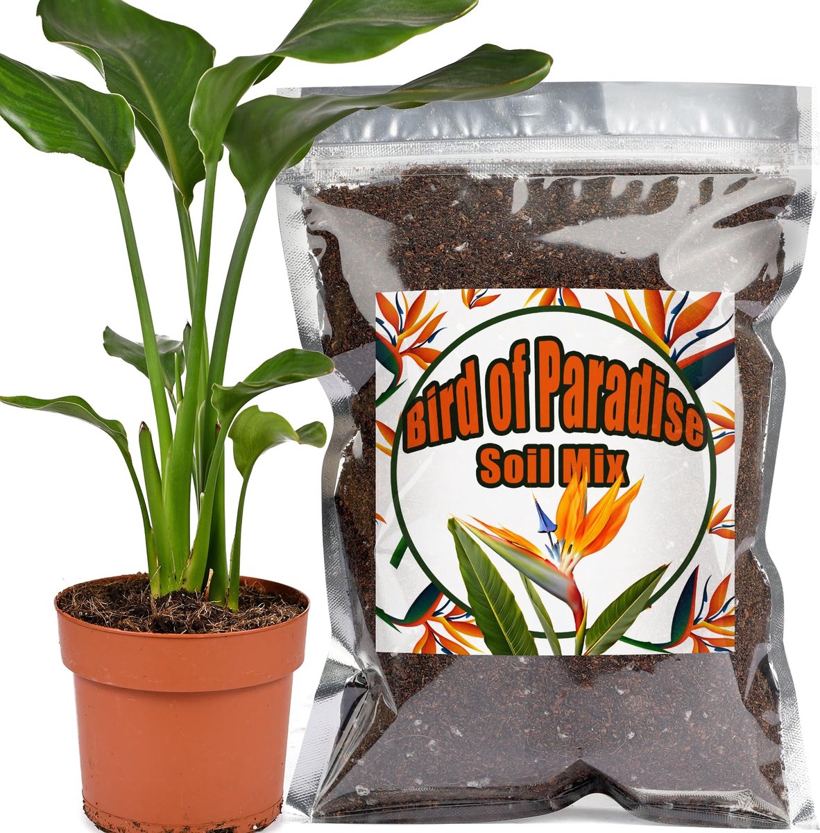 Bodemix voor Strelitzia, 1L, voor binnen en buiten in potten