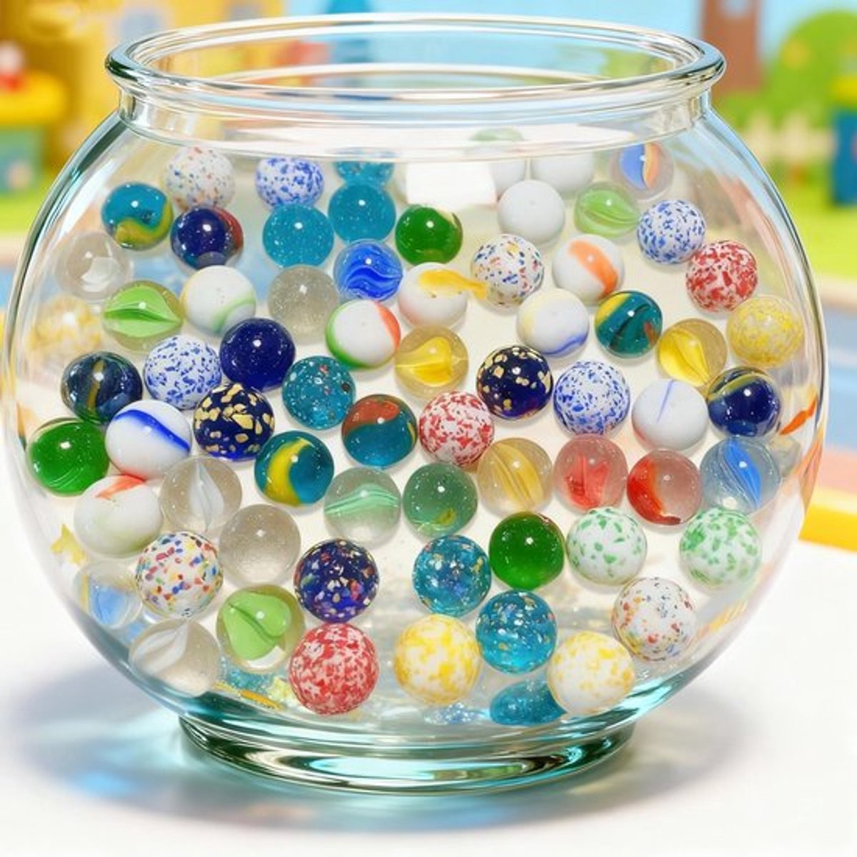Glazen Kralen 100 Stuks - 16 mm - Veelkleurig - Glas - Speelgoed - Decoratie - Unieke Patronen - Decoratieve Kralen