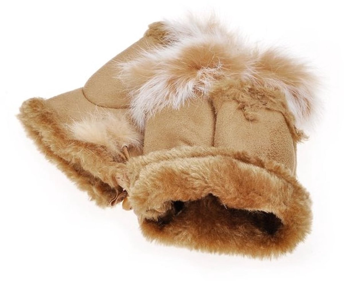 Vingerloze Wanten - Dames - Winter - Hoogwaardige Vezelhandschoenen - Verstelbaar Koord - 15 cm Lengte - Duurzaam Materiaal - Handschoenen