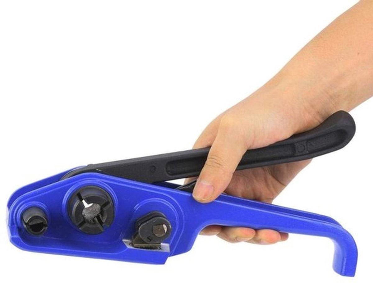 Omsnoeringsapparaat Handmatig - Bandspanner - Omsnoeringsspanner - Kunststof/Stalen Spanrol - Geschikt voor PP/PET Band 16-19mm - Multifunctioneel Gebruik