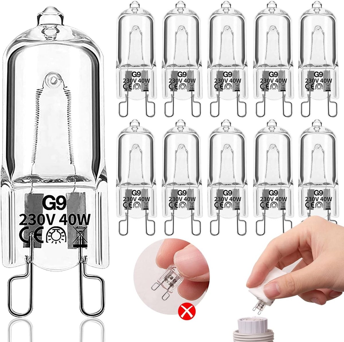 Lichtbronnen G9 Halogeenlampen - Warm Wit - 40 W - Dimbaar - Voor Diverse Verlichtingstoepassingen