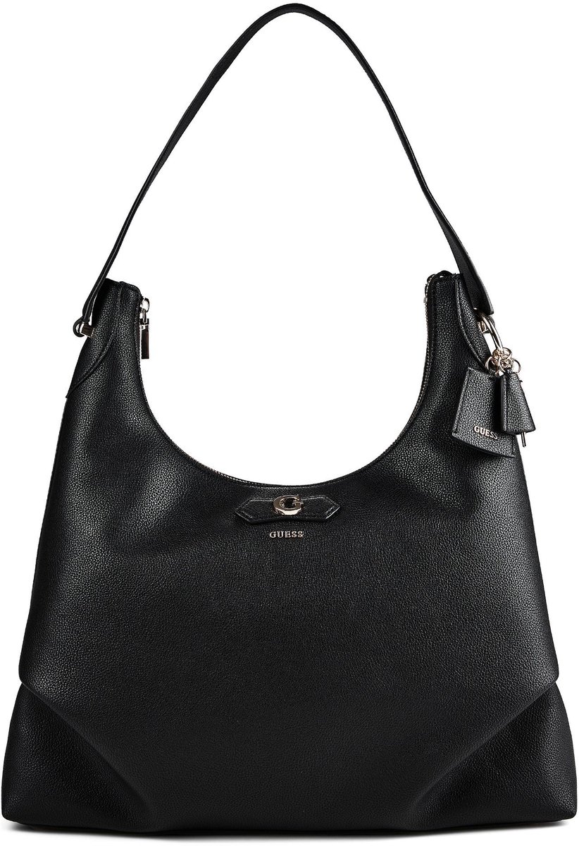 GUESS schoudertas Suzy Hobo Black zwart