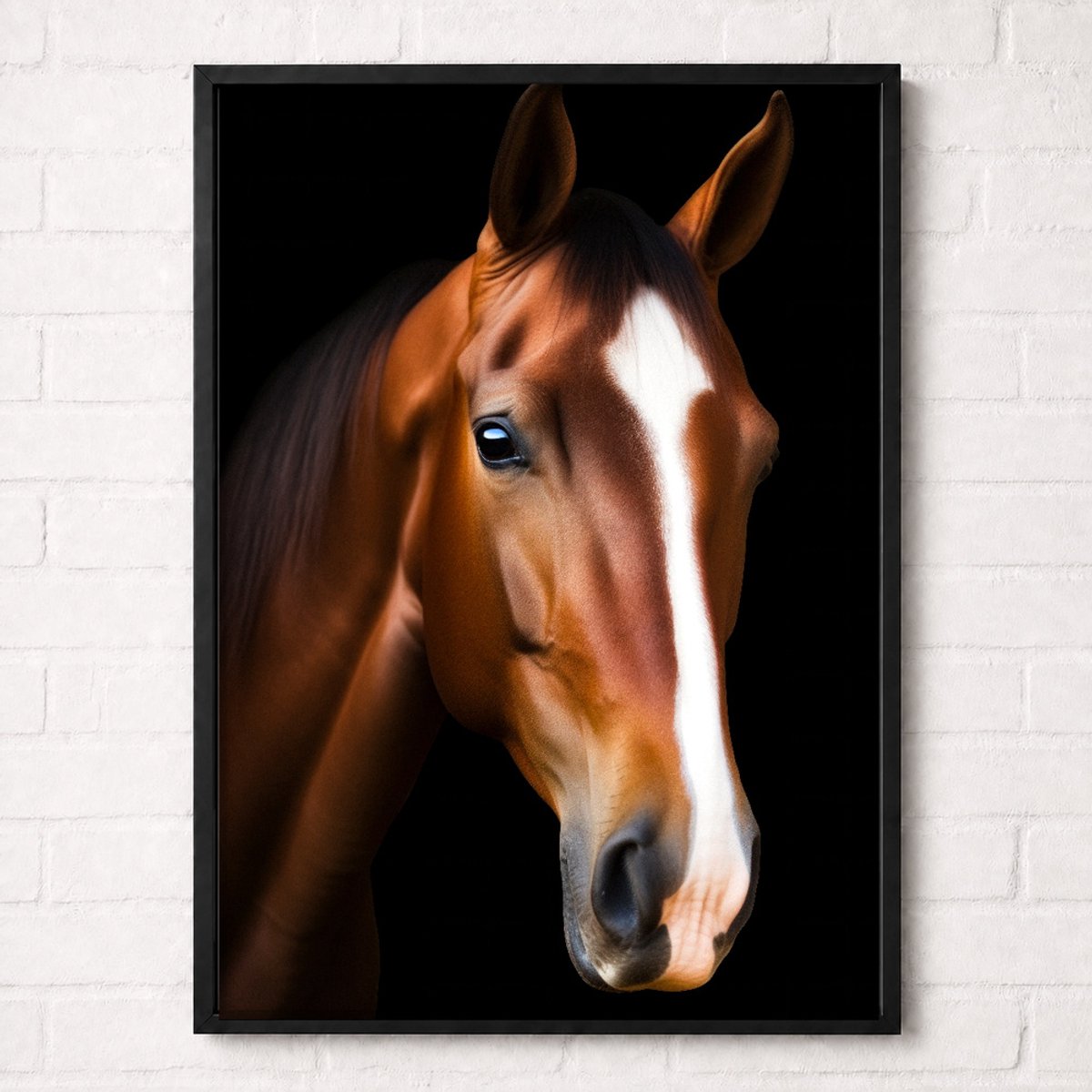 Bruin Paard Poster - Paarden Collectie - Dieren Posters - A2+ 43,2 x 61 cm