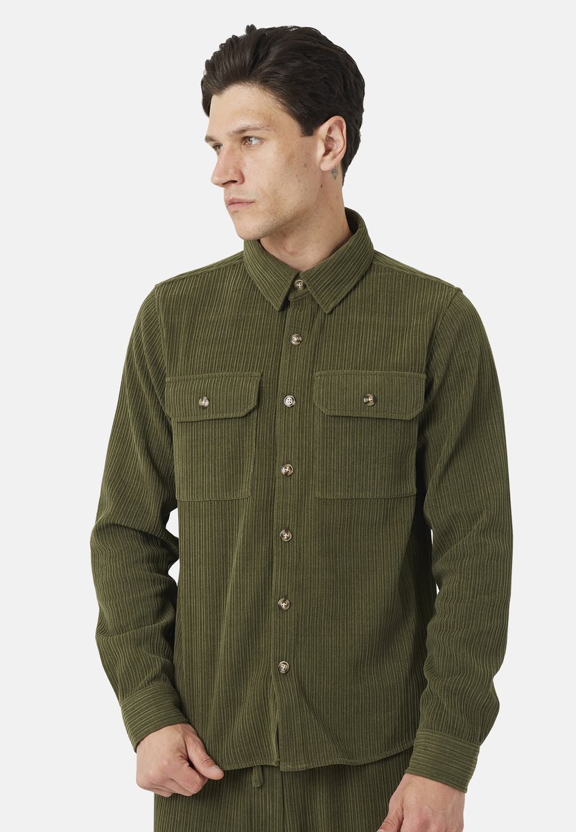Brave Soul - Outdoorshirt - Polyester - Mannen - Maat S - kaki