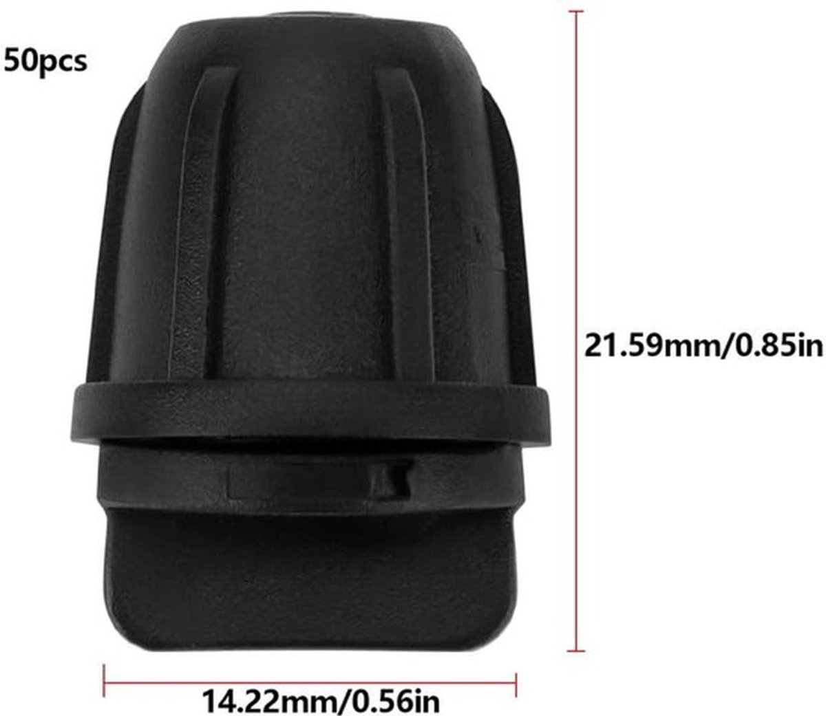 Druppelirrigatie End Plug Fittingen - 50 Stuks - Lekvrij Verbindingssysteem - 1/4 Inch - Kunststof - Slijtvast en UV-bestendig - Irrigatieconnector