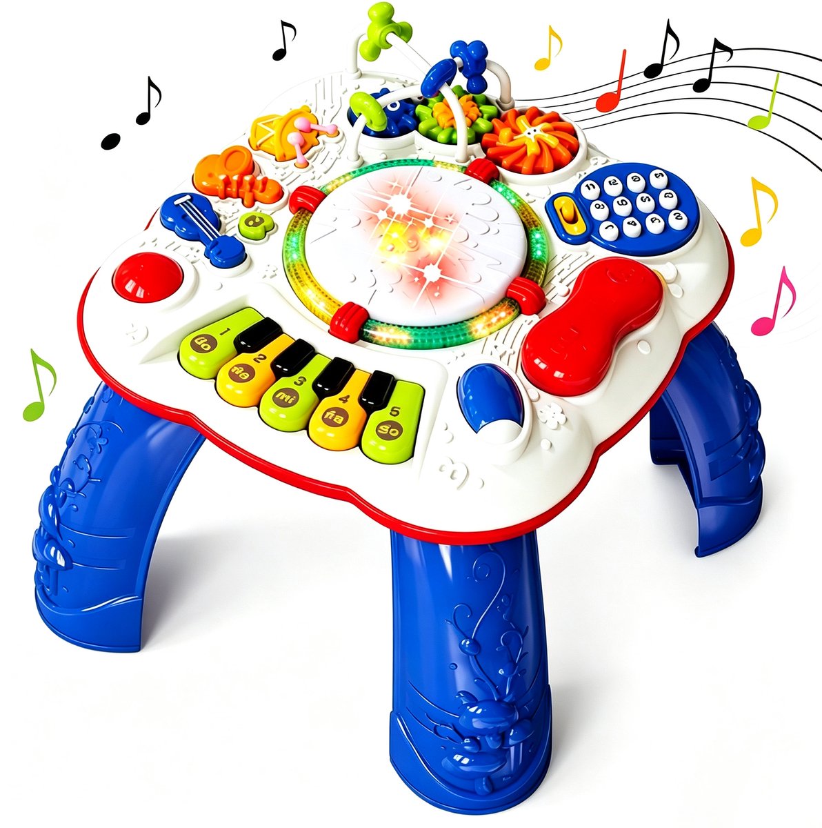 Loha party® Activiteitentafel - Activiteiten Tafel - Interactief speelgoed - Speeltafel - Montessori Speelgoed - met muziek & geluid