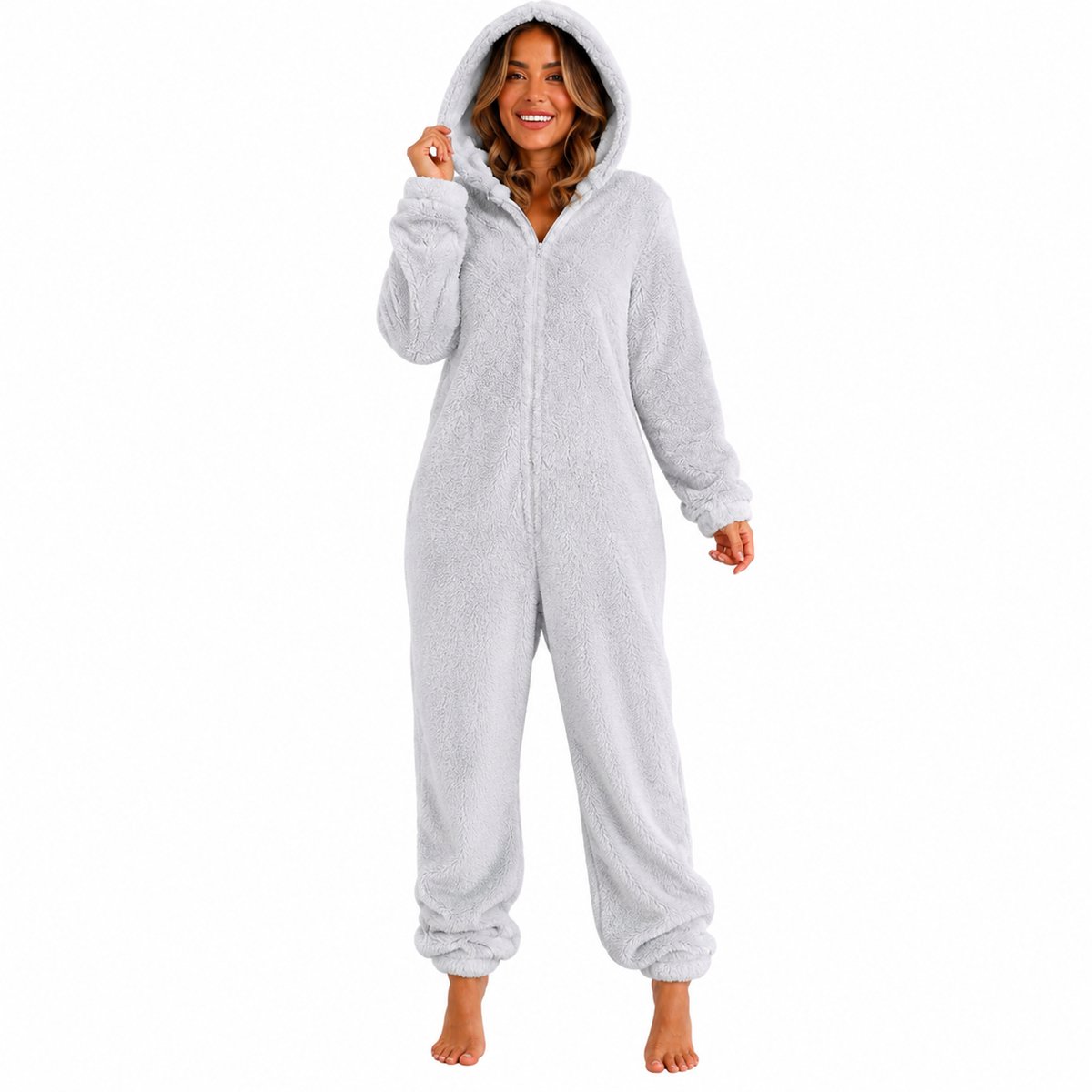 Warme Teddy Stof Pyjama - Onesie - Fluffy - Fleece - Unisex