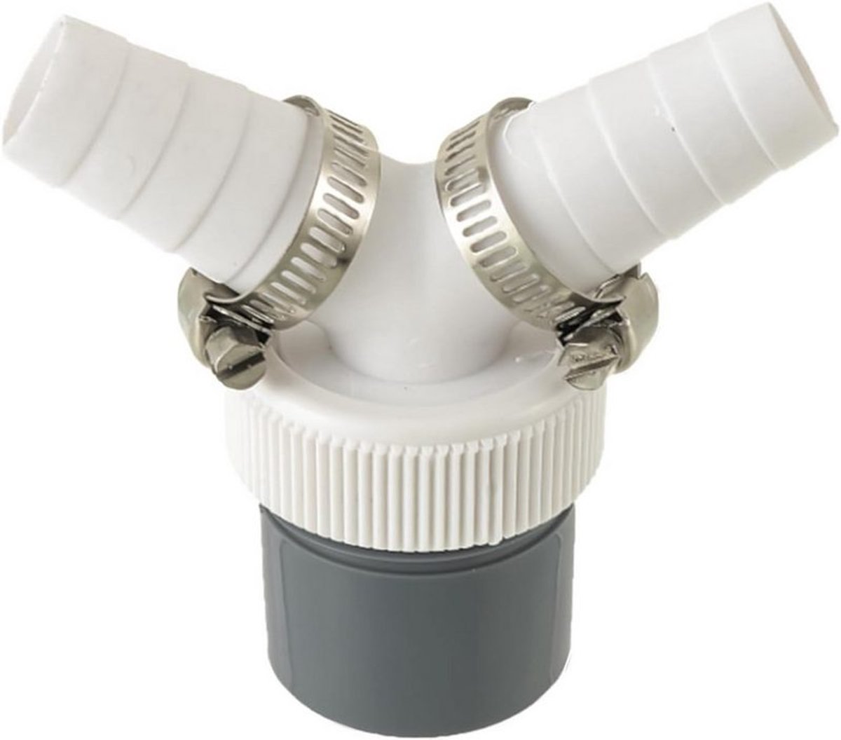 Y-vormige afvoerbuis en Y-vormige adapter Geschikt voor dubbele aansluiting van wasmachine en vaatwasser.