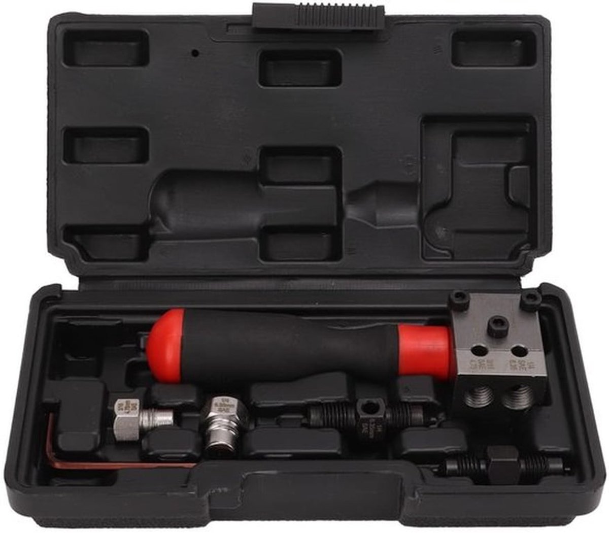 Felgereedschapsset Professioneel - 3/16 inch/1/4 inch - Inclusief Opbergdoos - Duurzaam Metaal - 4 Accessoires - Platte Ontwerp - Buisklem