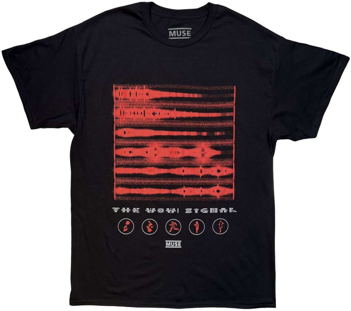 Muse - Wow Waves Heren Tshirt - M - Zwart