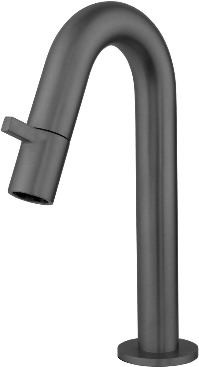 Fonteinkraan gebogen Sanitado Industry Dimora in gunmetal