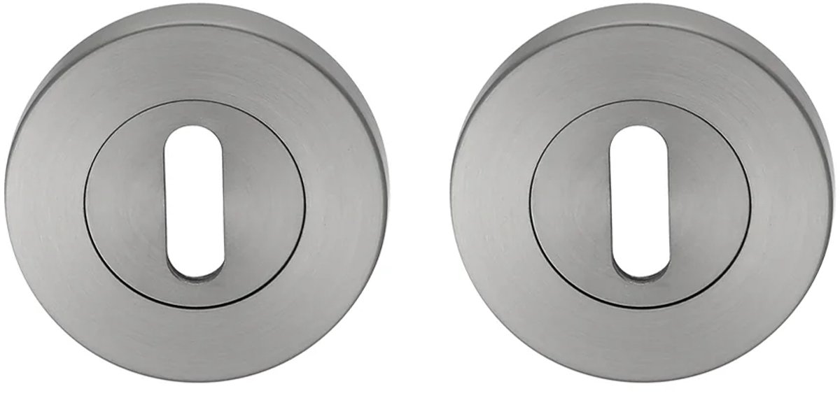 Sleutelrozet rond 53,5x8,5 mm gun metal PVD gecoat