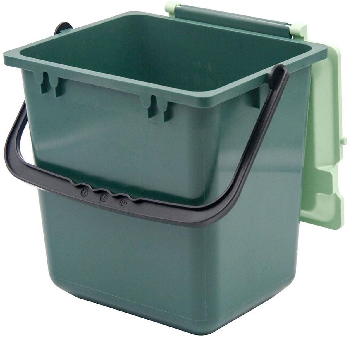 Solidchoice - Gesloten Compostemmer tot 10 L met Perforatiedeksel, Groen